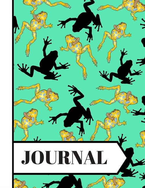 Journal: Gorgeous Oriental Style Frog Print Novelty Gift: Frog Journal for Men, Women, Adults, Teens and Kids (Paperback)