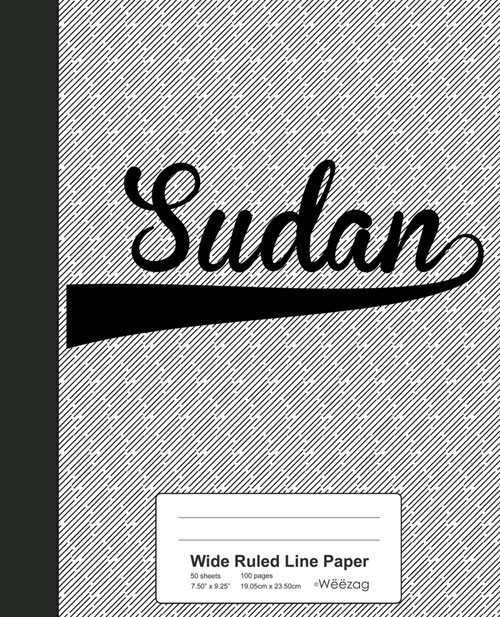 Wide Ruled Line Paper: SUDAN Notebook (Paperback)