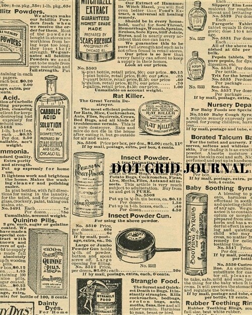 Dot Grid Journal: A Vintage Dotted Grid Notebook Pattern (Paperback)
