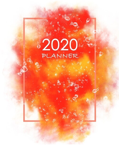 2020 Planner: Weekly and Monthly Planner and Organizer: Jan 2020-Jan 2021 Calendar Schedule & Agenda: Beautiful Artistic Design (Paperback)