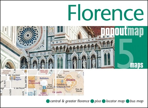 Florence PopOut Map : Handy pocket size pop up city map of Florence (Sheet Map, folded)