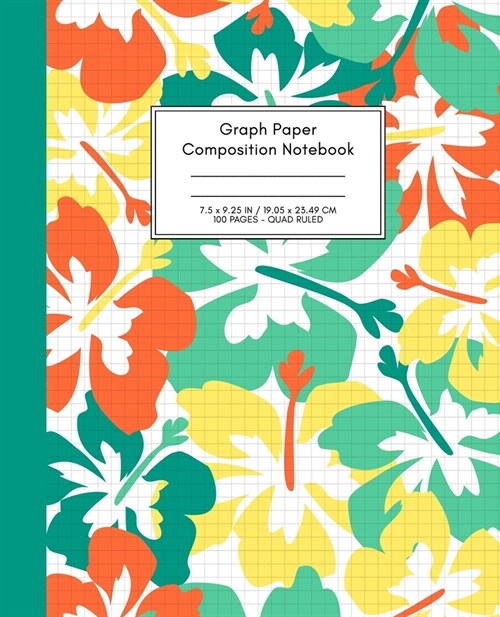 Graph Paper Composition Notebook: Quad Ruled 5x5 (5 squares per inch), Grid Paper for Science, Math & Engineering Students or Teachers (7.5 x 9.25 - 1 (Paperback)