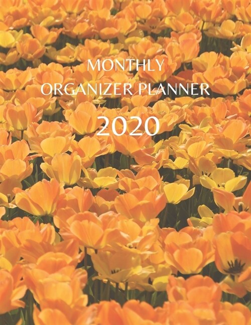 Monthly Organizer Planner: 2020 Year At A Glance Calendar and Organizer (Paperback)
