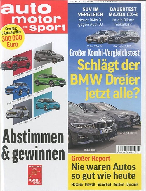 Auto Motor + Sport (격주간 독일판): 2019년 10월 10일