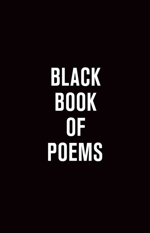 Black Book of Poems (Paperback)