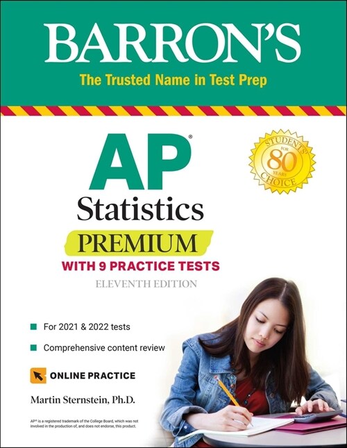 AP Statistics Premium: With 9 Practice Tests (Paperback, 11)