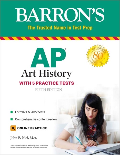 AP Art History: 5 Practice Tests + Comprehensive Review + Online Practice (Paperback, 5)