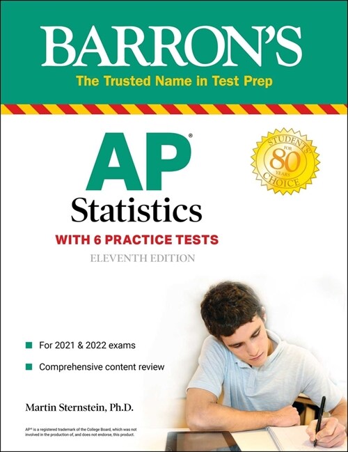 AP Statistics: With 6 Practice Tests (Paperback, 11)