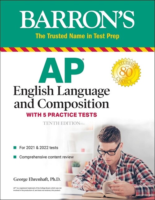 AP English Language and Composition: With 5 Practice Tests (Paperback, 10)