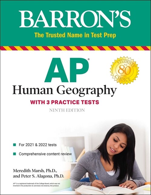 AP Human Geography: With 2 Practice Tests (Paperback, 9)