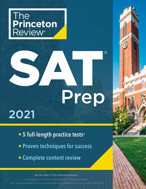 Princeton Review SAT Prep, 2021: 5 Practice Tests + Review & Techniques + Online Tools (Paperback)