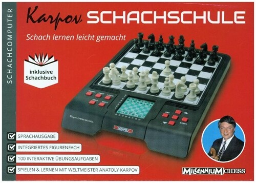 Karpov Schachschule, Schachcomputer inkl. Schachbuch (General Merchandise)