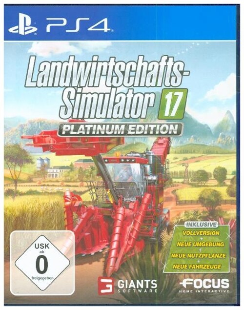 Landwirtschafts-Simulator 17, 1 PS4-Blu-ray Disc (Platinum Edition) (Blu-ray)