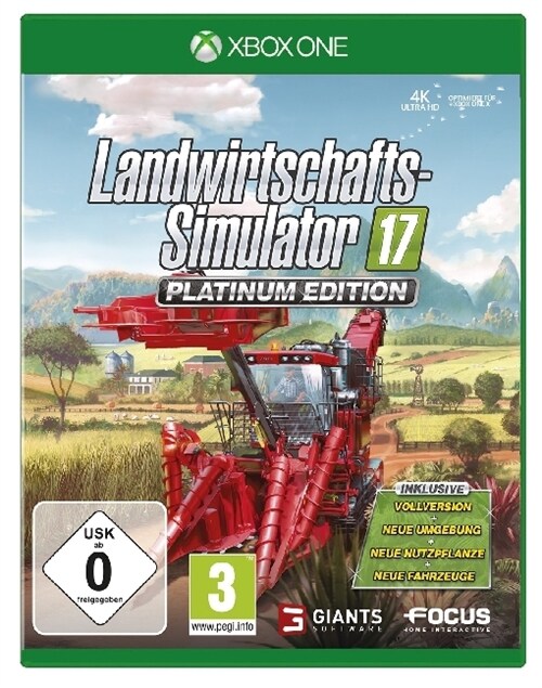 Landwirtschafts-Simulator 17, 1 Xbox One-Blu-ray Disc (Platinum Edition) (Blu-ray)