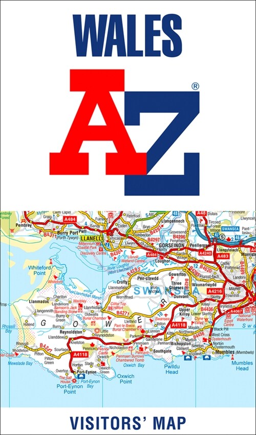 Wales A-Z Visitors’ Map (Sheet Map, folded)