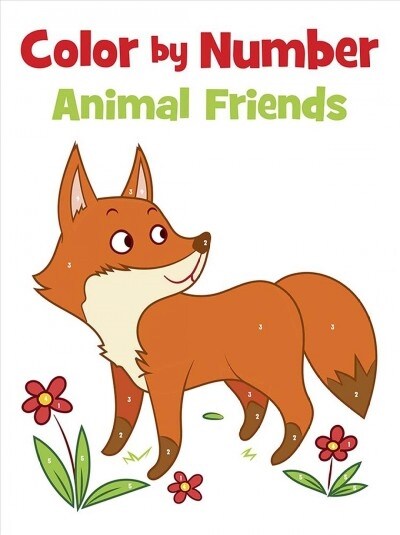 Color by Number Animal Friends (Paperback)