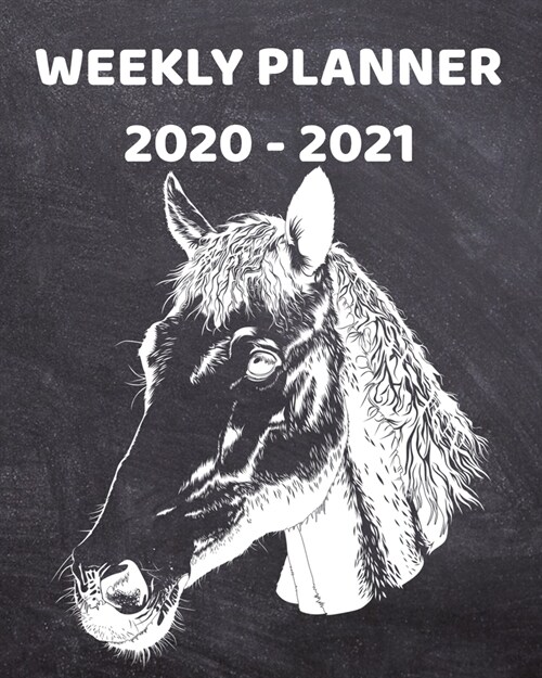 2020-2021 Weekly Planner: 2 Year Weekly & Monthly View Organizer & Agenda with To-Dos - For Horse Lovers (Paperback)