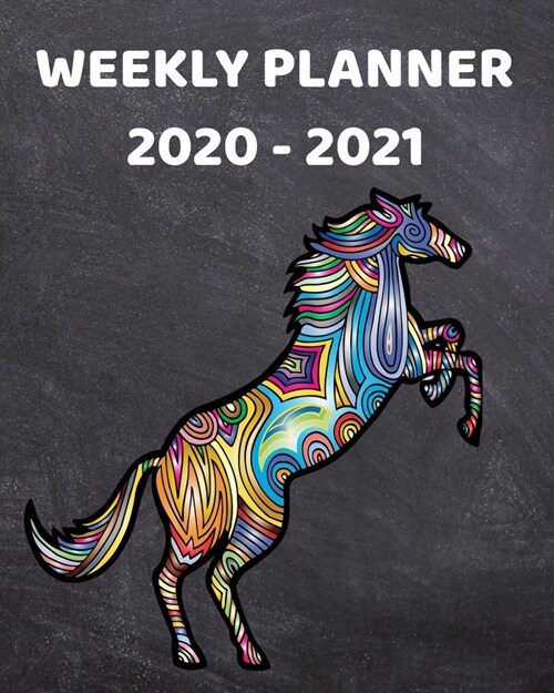 2020-2021 Weekly Planner: 2 Year Weekly & Monthly View Organizer & Agenda with To-Dos - For Horse Lovers (Paperback)