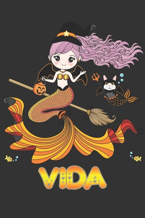 Vida: Vida Halloween Beautiful Mermaid Witch Want To Create An Emotional Moment For Vida?, Show Vida You Care With This Pers (Paperback)