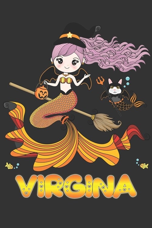 Virgina: Virgina Halloween Beautiful Mermaid Witch Want To Create An Emotional Moment For Virgina?, Show Virgina You Care With (Paperback)