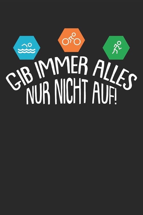 Mein Triathlontagebuch: Trainingstagebuch f? alle Triathleten ♦ Laufen, Schwimmen, Radfahren ♦ Logbuch f? ?er 300 Eintr?e b (Paperback)