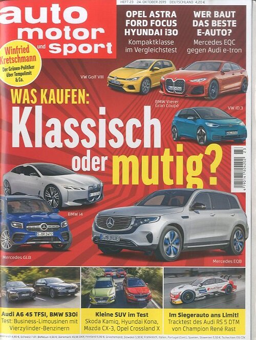 Auto Motor + Sport (격주간 독일판): 2019년 10월 24일