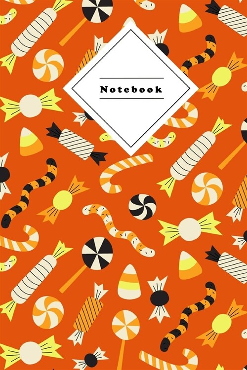 Notebook: Composition Notepad - 120 sheets 6x9 Wide ruled lined - Halloween Coverdesign (Paperback)