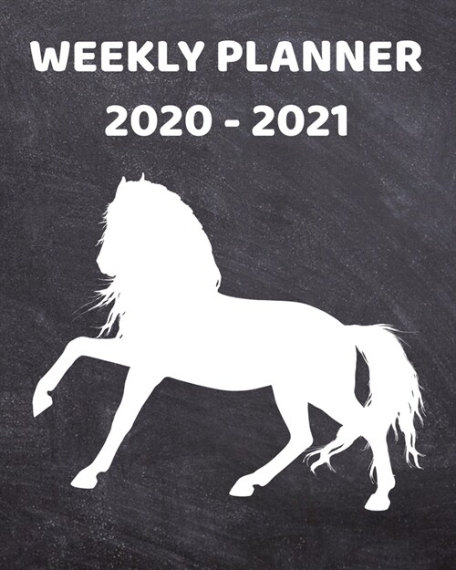 2020-2021 Weekly Planner: 2 Year Weekly & Monthly View Organizer & Agenda with To-Dos - For Horse Lovers (Paperback)