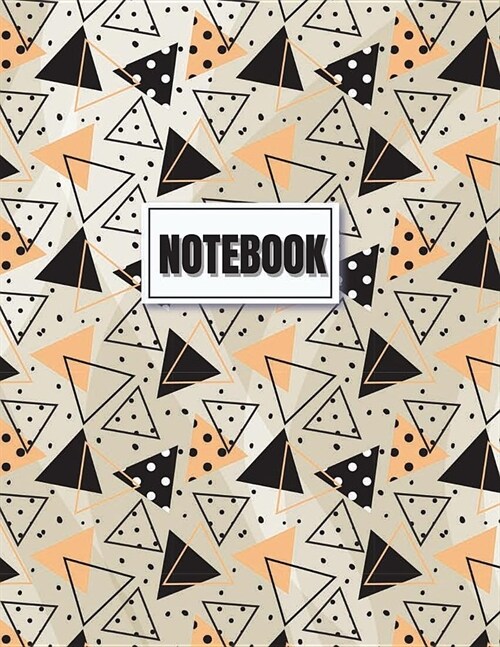 Notebook: dot in shape cover (8.5 x 11) inches 110 pages, Blank Unlined Paper for Sketching, Drawing, Whiting, Journaling & Dood (Paperback)