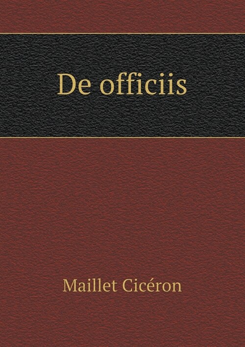 De officiis (Paperback)