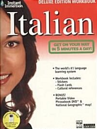 Instant Immersion Italian [With Stickers and Map and Flash Cards and DVD-ROM] (Paperback, Deluxe)