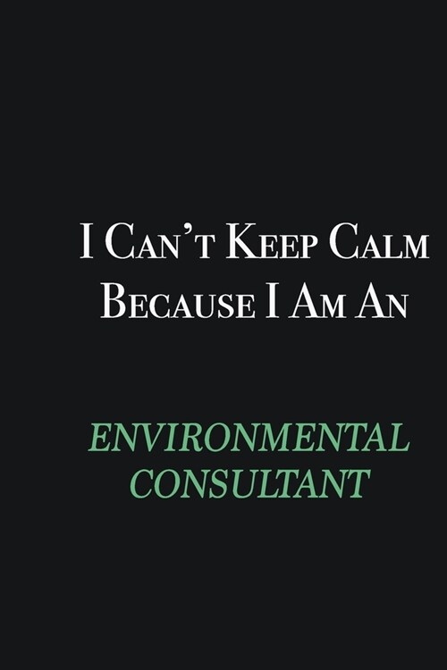 I cant Keep Calm because I am an Environmental Consultant: Writing careers journals and notebook. A way towards enhancement (Paperback)