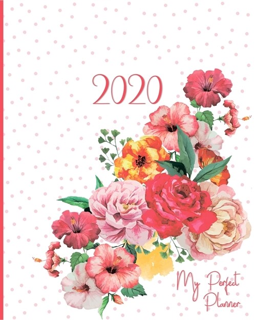 Planner Weekly Monthly: Big Floral Calendar Schedule Organizer with Inspirational Quotes (Paperback)