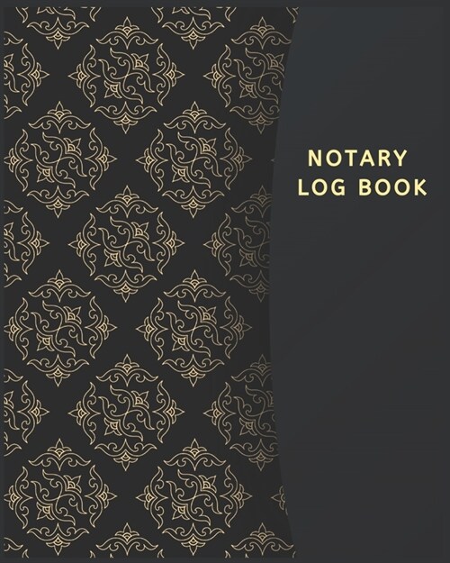 Notary Log Book: Luxury Black Notary Public, Notary Public Journal: Notary Records Journal: Official Notary Journal - Public Notary Rec (Paperback)