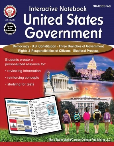 Interactive Notebook: United States Government Resource Book, Grades 5 - 8 (Paperback)