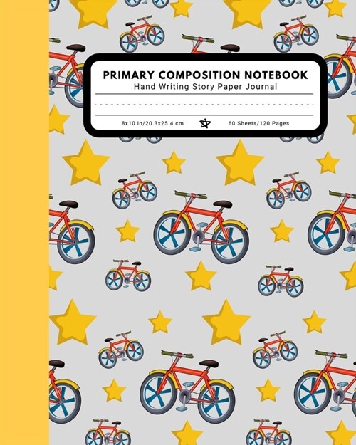 Primary Composition Notebook Hand Writing Story Paper Journal: 9 Double Lines with Dotted Middle Line Pre-K-2 School Exercise Book - 120 Story Pages - (Paperback)