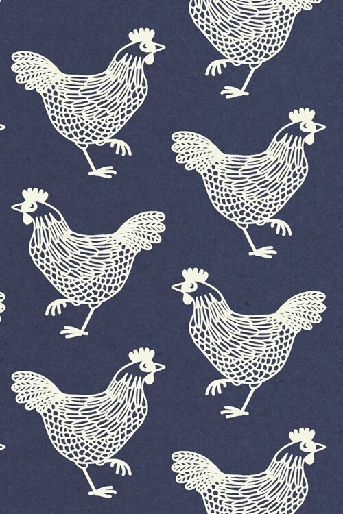 Notes: A Blank Sketchbook with Poultry Pattern Cover Art (Paperback)