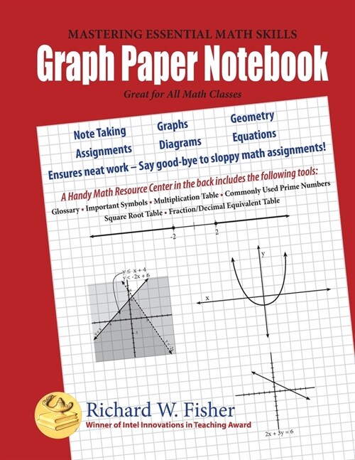 Graph Paper Notebook: Great for All Math Classes (Paperback)