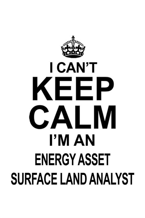 I Cant Keep Calm Im An Energy Asset Surface Land Analyst: Cool Energy Asset Surface Land Analyst Notebook, Energy Asset Surface Land Analysis Journa (Paperback)