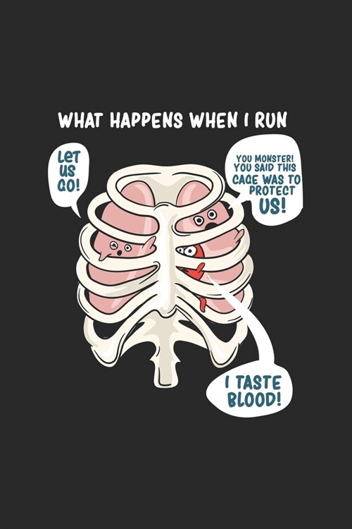 What Happens When I Run: Running Jogging. Graph Paper Composition Notebook to Take Notes at Work. Grid, Squared, Quad Ruled. Bullet Point Diary (Paperback)