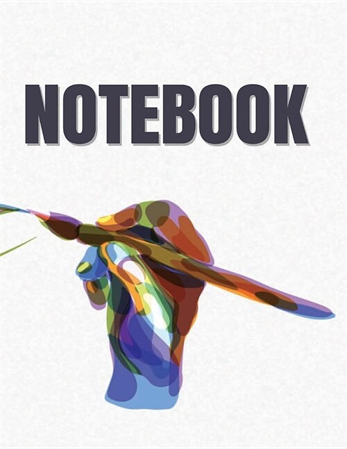 Notebook: artists hand cover (8.5 x 11) inches 110 pages, Blank Unlined Paper for Sketching, Drawing, Whiting, Journaling & Doo (Paperback)