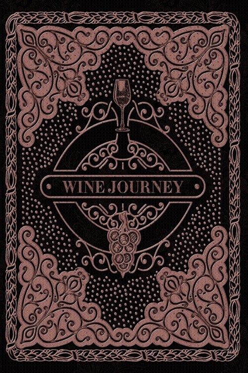 Wine Journey: Black Design Wine Tasting Journal (Paperback)