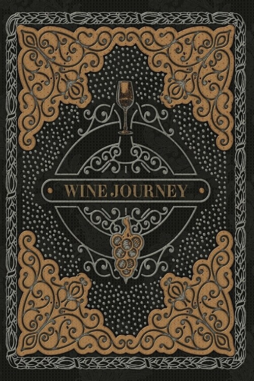 Wine Journey: Smokey Grey Design Wine Tasting Journal (Paperback)
