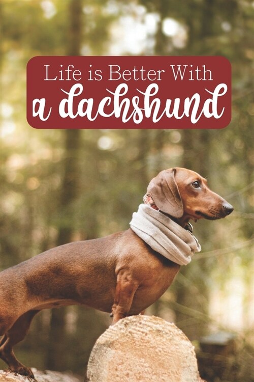 Life is Better With a Dachshund: 100-page blank lined journal for dachshund lovers (Paperback)