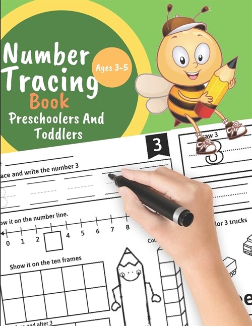 Number tracing book for Preschoolers And Toddlers Ages 3-5: Learn numbers 0 to 20! Learning the easy Maths for kids. Great Gift for Toddlers and Presc (Paperback)