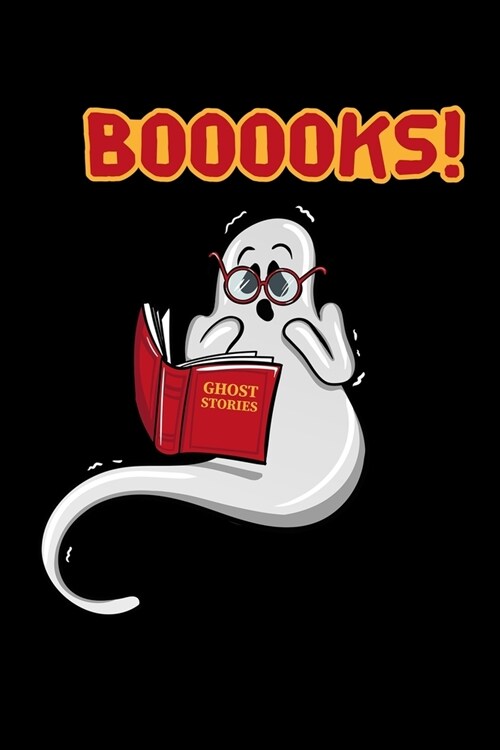 Books Lover Ghost: 6x9 Ruled Notebook, Journal, Daily Diary, Organizer, Planner (Paperback)