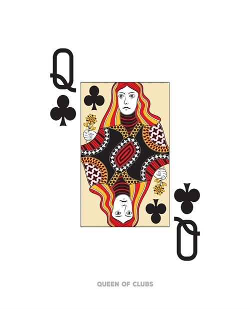 Queen Of Clubs: Poker Card Notebook With Lined Wide Ruled Paper For Work, Home Or School. Cool 7.5 x 9.25 Notepad Journal For Taking N (Paperback)