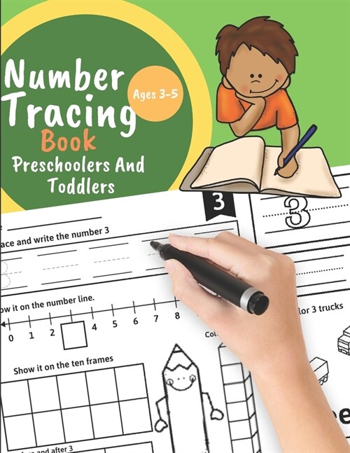 Number tracing book for Preschoolers And Toddlers Ages 3-5: Learn numbers 0 to 20! Learning the easy Maths for kids. Great Gift for Toddlers and Presc (Paperback)
