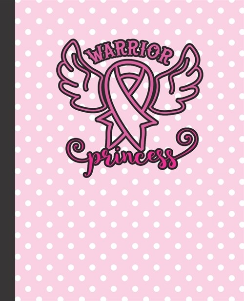 warrior princess, 7.5 X 9.25 - COLLEGE RULE LINED - BLANK - 150 PAGE - NOTEBOOK: pink & white colored typography designed composite notebook (Paperback)