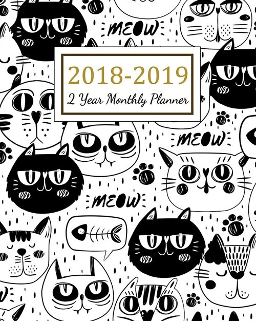 2018 - 2019 2 Year Monthly Planner: 2018 - 2019 Two Year Planner - Daily Weekly And Monthly Calendar - Agenda Schedule Organizer Logbook and Journal N (Paperback)